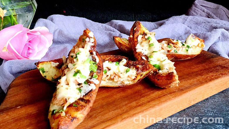 The method of baking potato skins