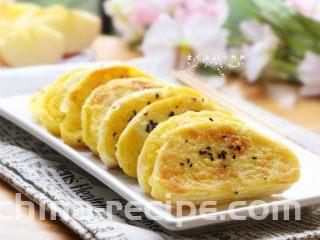 蛋煎馒头片,成品