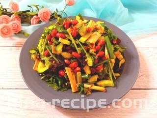 黄瓜腐竹大拌菜,成品图