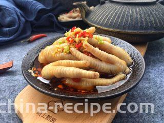 凉拌麻辣鸡爪,成品