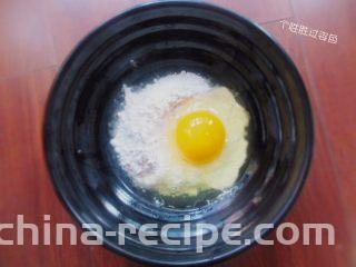 包菜煎饼,加入一个鸡蛋