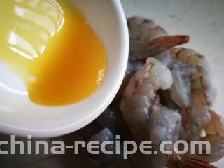 软炸大虾,加入姜汁