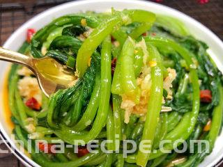 蒜泥茼蒿,特别美味，爽口凉菜
