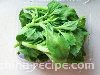 碧绿脆爽冰草沙拉,仔细看看还带着水珠