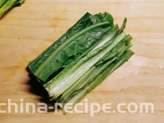 麻酱油麦菜,油麦菜切大段