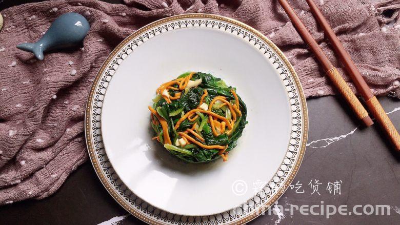 Method for making cold mixed cordyceps flowers and spinach