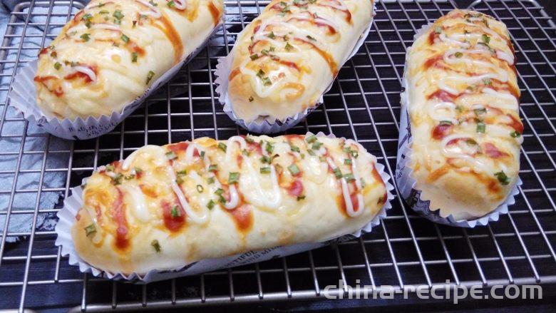 The recipe for scallion cheese bread