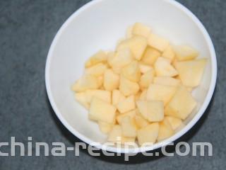土豆泥沙拉,切小块