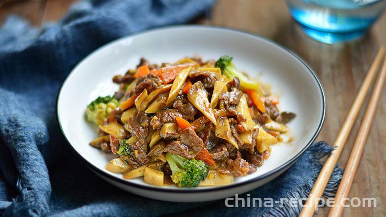 Recipe for Black Pepper Beef and Pleurotus eryngii