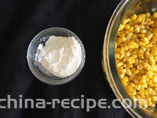 玉米烙,糯米粉与淀粉混合