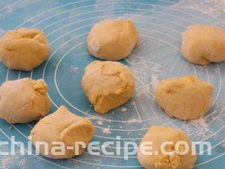 南瓜发面饼,分成小剂子