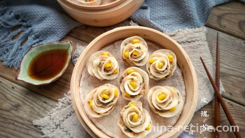 How to make Steamed dumplings with roses