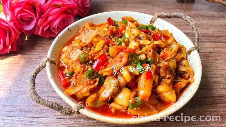 The recipe for spicy bullfrog