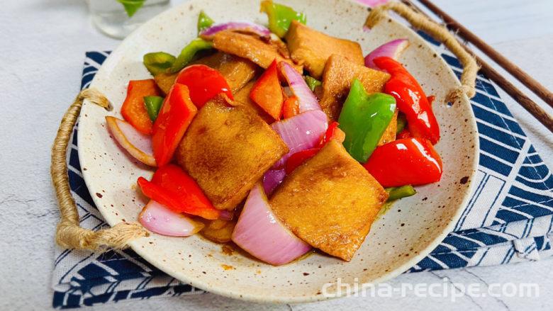 The method of making dried Chiba tofu in a pot