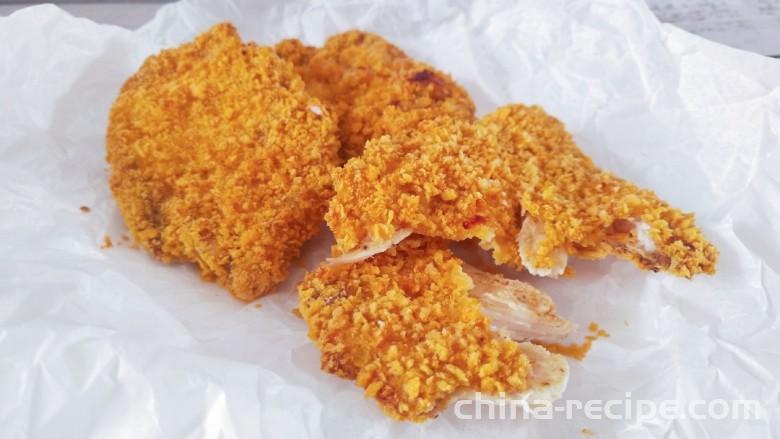 The recipe for making crispy chicken cutlets in an oven