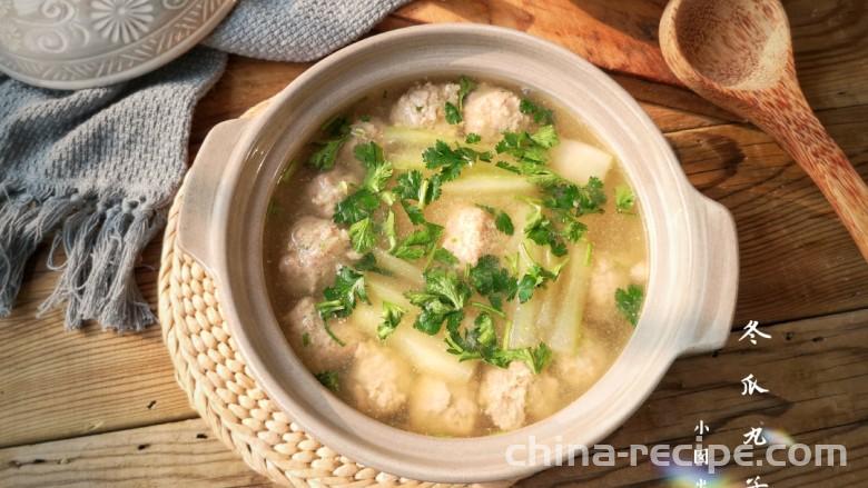 The recipe for minced meat and winter melon