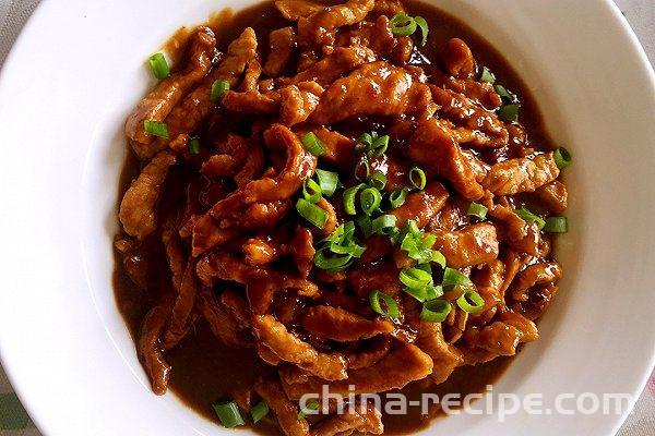 The recipe for Qianjiang shredded pork