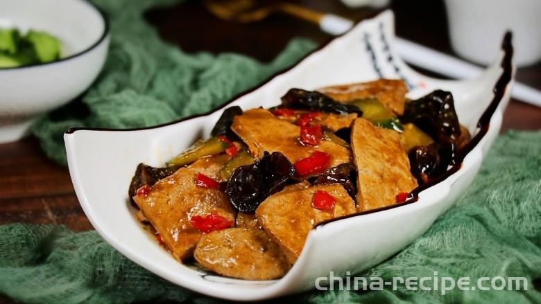 The recipe for fish flavored pork liver