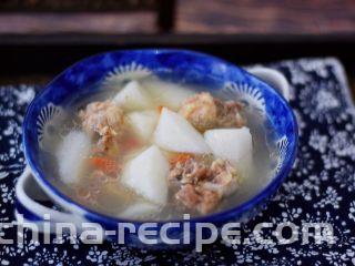 猪骨山药汤,成品图