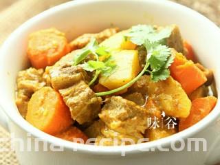 电饭煲版咖喱牛腩,香喷喷的咖喱牛腩做好了。