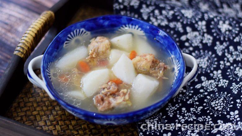 The recipe for pig bone and yam soup