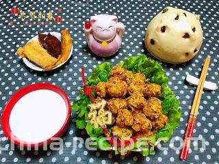 酥炸萝卜丝丸,丰盛的早餐会给人带来一天的好心情哦