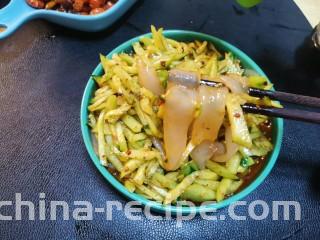 麻辣大拉皮,完成