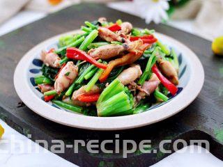 芥末菠菜海兔,做法是不是超级简单。