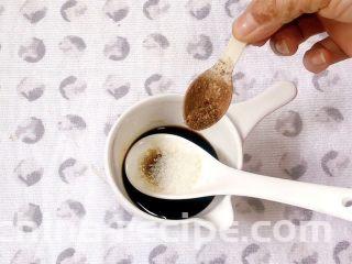 菠菜花生米,一点花椒粉