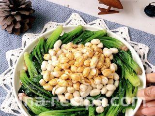 菠菜花生米,上桌！