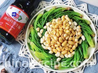 菠菜花生米,好吃的不得了