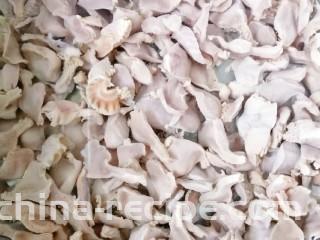 紫甘蓝麻油拌鸡胗,鸡胗洗净切成薄片,锅里烧开水下入煮2分钟盖上盖子焖3分钟,注意一定要掌握好时间,要不然煮老了口感就不好了。煮好以后过凉水冲洗干净,控干水份,放入精盐、生抽拌匀。