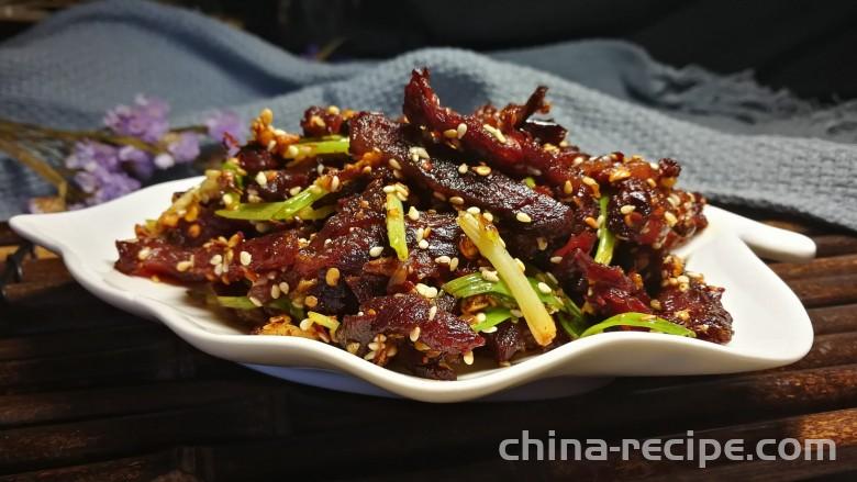 The recipe for stir fried beef