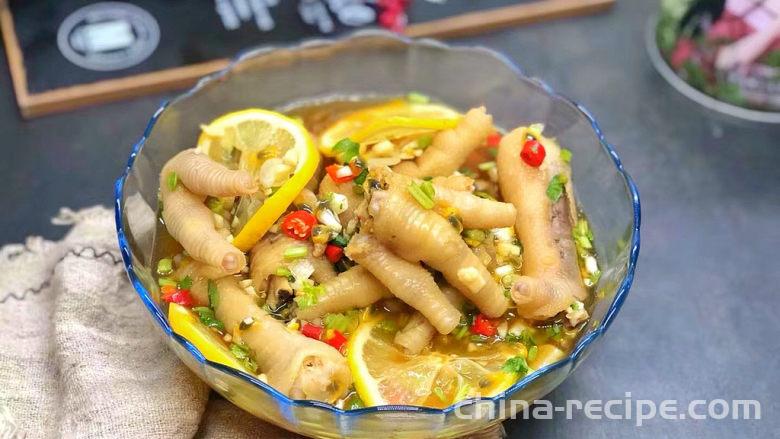 The recipe for passion fruit lemon chicken feet