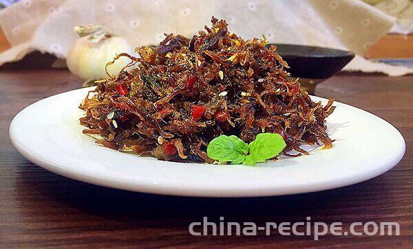 The recipe for spicy beef shreds The recipe for spicy beef shreds