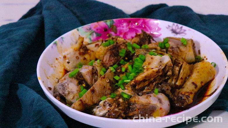 Method for making cold chicken chunks