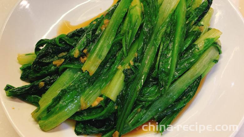 The recipe for oyster sauce and oil lettuce