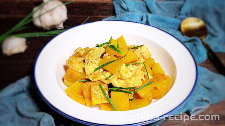 The method of making pumpkin scrambled eggs