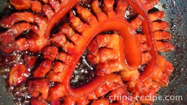 The recipe for beer pork belly