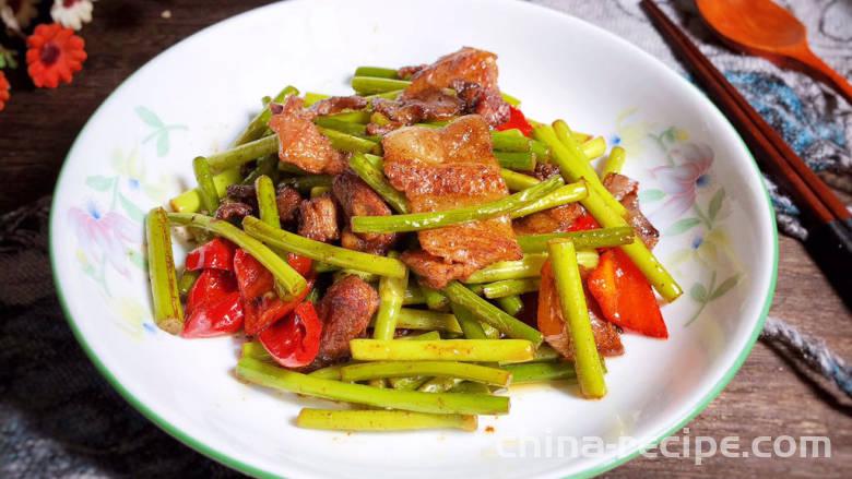 Garlic and pork belly recipe